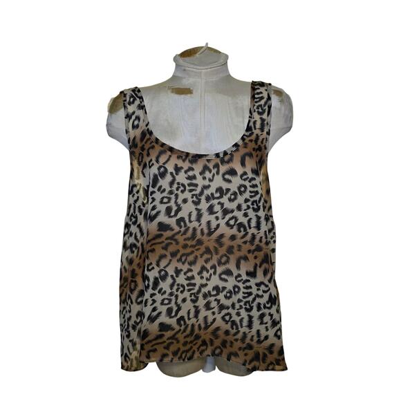 Forever‎ 21 Plus Sleeveless Animal Print Top Women's Size 1X - Picture 1 of 5